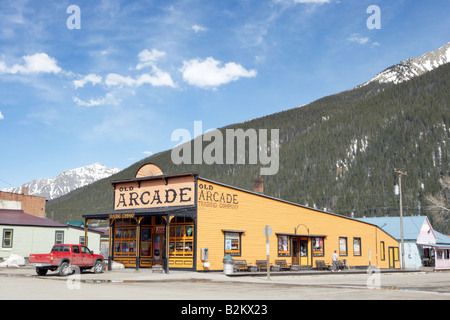 Berüchtigten Blair Street in Silverton Colorado USA Stockfoto