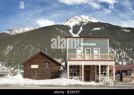 Berüchtigten Blair Street in Silverton Colorado USA Stockfoto