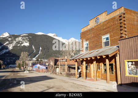 Berüchtigten Blair Street in Silverton Colorado USA Stockfoto