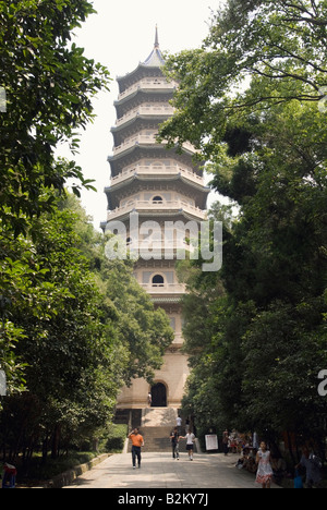 China, Nanjing, Linggu Ta Geist Tal Tempel Pagode Stockfoto