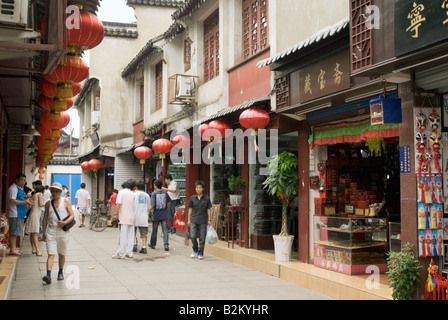 China, Nanjing, Fußgängerzone neben Konfuzius-Tempel, Fuzi Miao Stockfoto