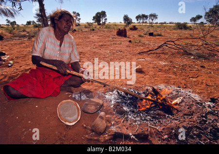 Busch-Dämpfer, Outback Australien Kochen Stockfoto