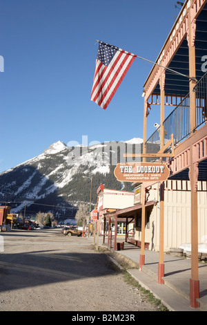 Berüchtigten Blair Street in Silverton Colorado USA Stockfoto