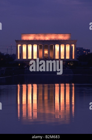 Lincoln Memorial und reflektierenden Pool Washington DC USA Stockfoto