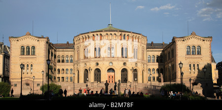 Norwegen Oslo Stortinget Parlament Stockfoto