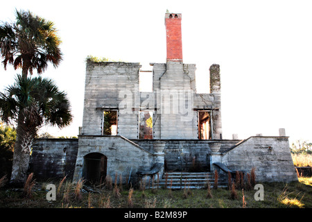 RUINEN VON DUNGENESS HERRENHAUS AUF CUMBERLAND ISLAND GEORGIA VEREINIGTE STAATEN Stockfoto