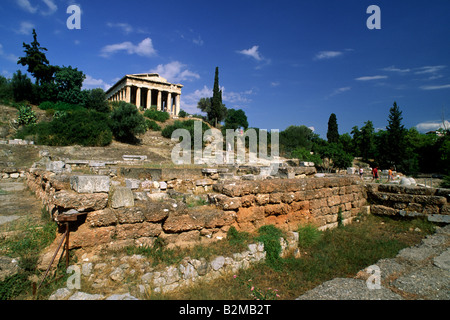 Agora, Athen, Griechenland Stockfoto