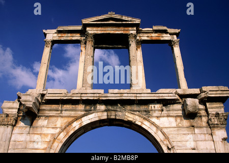 Griechenland, Athen, das Hadrianstor Stockfoto