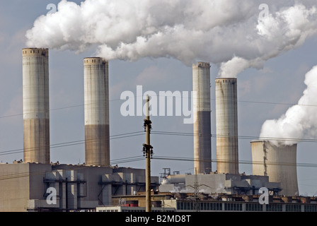 Frimmersdorf-Kohlekraftwerk, Grevenbroich, Nordrhein-Westfalen, Deutschland. Stockfoto