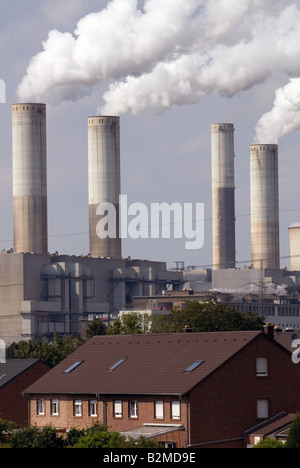 Kohle-Kraftwerk, Deutschland. Stockfoto