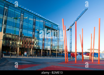 Moderne Architektur und Konstruktion an Dublin s Grand Canal Docks Area Stockfoto