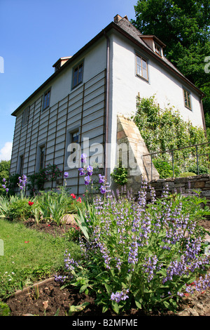 Garten Haus von Johann Wolfgang von Goethe in der Ilm-Park in Weimar, Deutschland, Europa Stockfoto