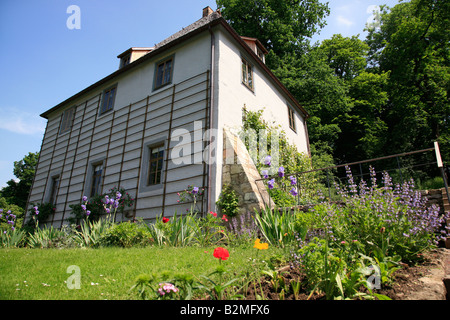 Garten Haus von Johann Wolfgang von Goethe in der Ilm-Park in Weimar, Deutschland, Europa Stockfoto