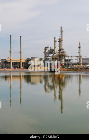 Ansichten der KBC-Öl-Raffinerie in Kemaman Malaysia Stockfoto