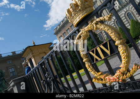 Stockholm Palast Stockholms Slott schwedische königliche Familie Schweden Monarchen Monarchie offizielle Residenz König Königin Königliche Wache ceremon Stockfoto