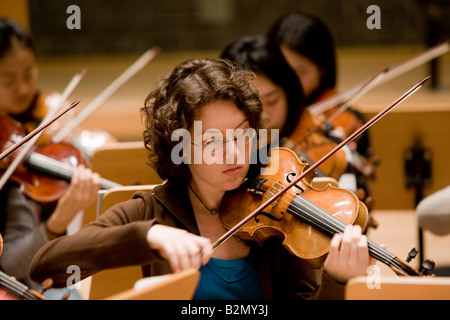 Orchester des Konservatoriums Robert Schumann Stockfoto