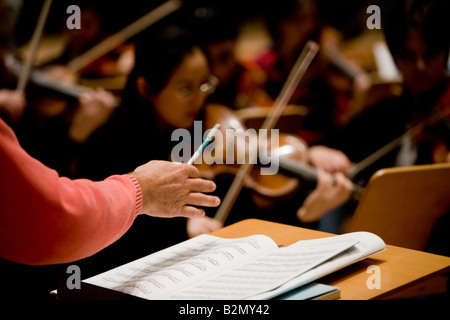 Orchester des Konservatoriums Robert Schumann Stockfoto