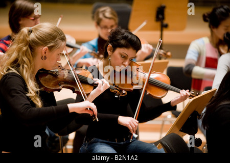 Orchester des Konservatoriums Robert Schumann Stockfoto