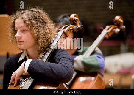 Orchester des Konservatoriums Robert Schumann Stockfoto