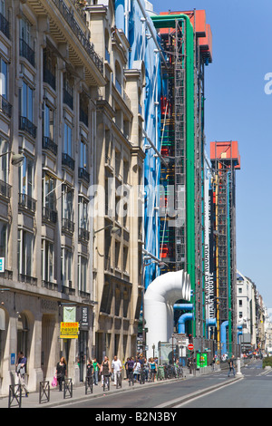 Pompidou Centre Paris Frankreich Stockfoto