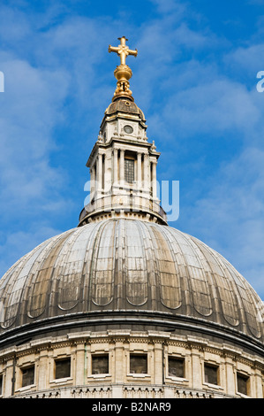 Kuppel der St Pauls Cathedral London Vereinigtes Königreich Stockfoto
