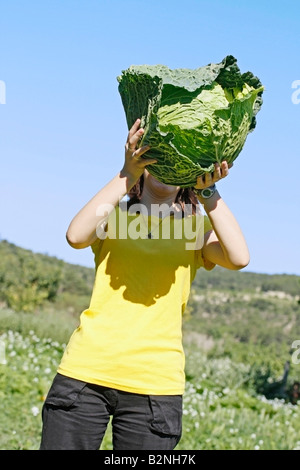 Kohl und Mädchen Stockfoto