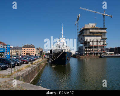 Die Bonapartedok nördlich von Antwerpen Stadtzentrum Stockfoto