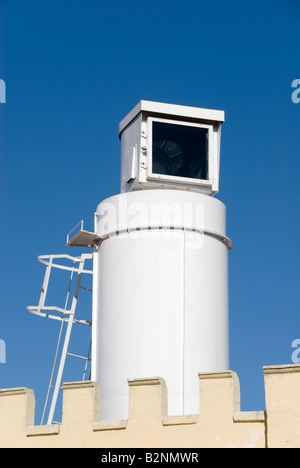 Das Objektiv der Kamera Oscura auf dem Dach des Gebäudes in La Habana Vieja Havanna Kuba Stockfoto