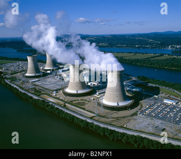 THREE MILE ISLAND NUCLEAR POWER PLANT PENNSYLVANIA Stockfoto