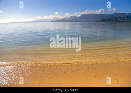 Kualoa Strandpark Windward Oahu Hawaii Stockfoto