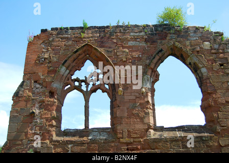 Alte Ruinen, Worcester Cathedral, Worcester, Worcestershire, England, Vereinigtes Königreich Stockfoto
