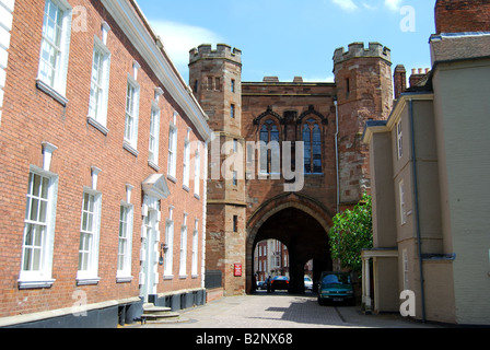Edgar Turm, Worcester Cathedral, Worcester, Worcestershire, England, Vereinigtes Königreich Stockfoto