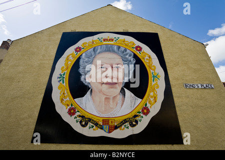 Gewerkschafter Wandbilder in der Bond Street, in der protestantische Waterside Bezirk von Londonderry, Nordirland Stockfoto