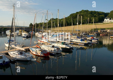 Teil des Hafenbeckens am Seaton, Devon, an der Mündung des Fluss-Axt Stockfoto