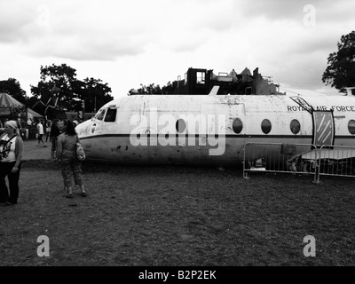 Papierkorb Stadt Glastonbury 2008 Stockfoto