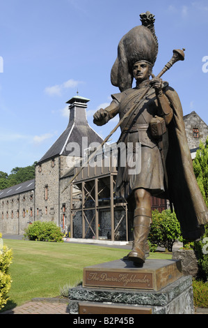 Aberfeldy Brennerei im wahren Herzen oder Zentrum von Perthshire Schottland. Stockfoto