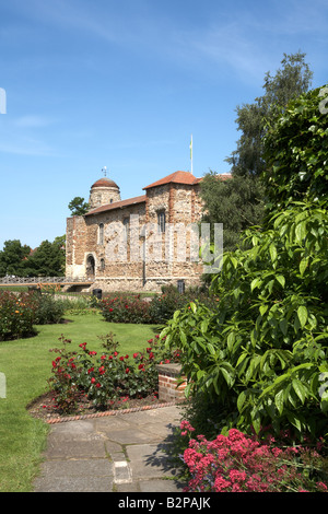 England Essex Colchester Castle Museum obere Schlosspark Stockfoto