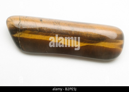 Einzelne Tiger Eye Halbedelsteine Edelstein Gemini Birthstone Stockfoto