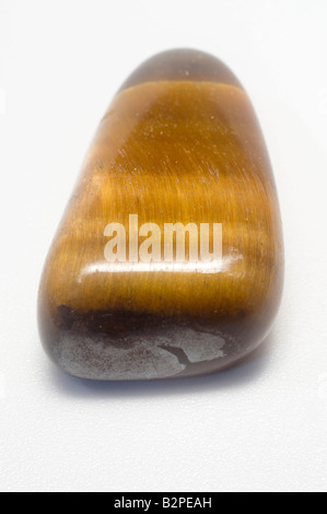 Einzelne Tiger Eye Halbedelsteine Edelstein Gemini Birthstone Stockfoto