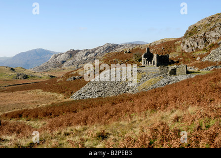 Stillgelegten Steinbruch in Snowdonia Stockfoto