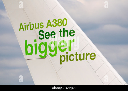 Airbus A380-842 Farnborough Air Show 2008 Stockfoto