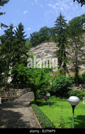 Aladzha (Aladja) Mittelalter-Rock Höhle Klosteranlage in der Nähe von Golden Sands im Nordosten von Bulgarien. Stockfoto