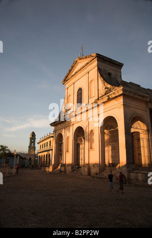 Iglesia Parroquial De La Santisima Plaza Mayor, Trinidad in Kuba. Stockfoto