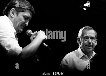 Vaclav Havel auf Pohoda Festival 2008 Stockfoto