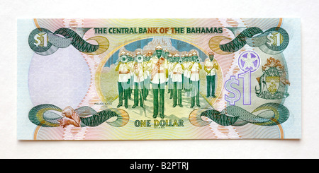 Bahamas 1 One-Dollar-Banknote Stockfoto