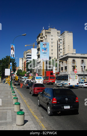 Blick auf die Straße in der Nähe von Mittel- und Carabobo Park in Caracas, Venezuela, Südamerika Stockfoto