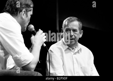 Vaclav Havel auf Pohoda Festival 2008 Stockfoto