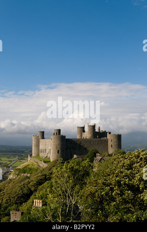 Harlech Castle Snowdonia Gwynedd Nordwales UK Stockfoto