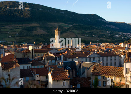 Europa Frankreich Aveyron Millau Stadtansicht Stockfoto