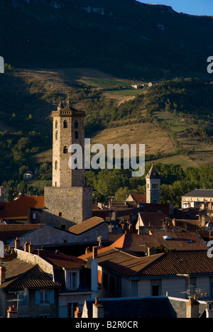 Europa Frankreich Aveyron Millau Stadtansicht Stockfoto